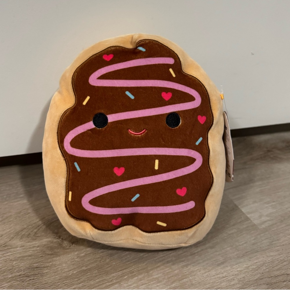 Squishmallows Deja Donut 7.5” Plush Kellytoy Food Squad NWT Collectible